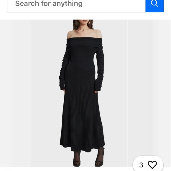 Dresses & Skirts - BarDot Elegant Black Off-Shoulder Dress